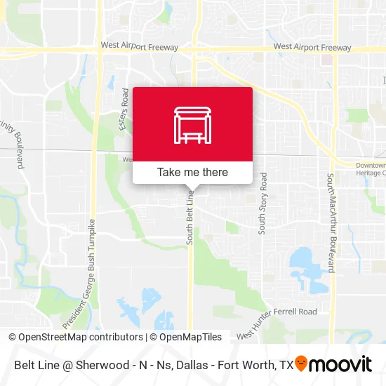 Belt Line @ Sherwood - N - Ns map