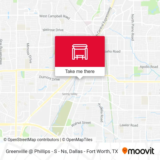 Greenville @ Phillips - S - Ns map