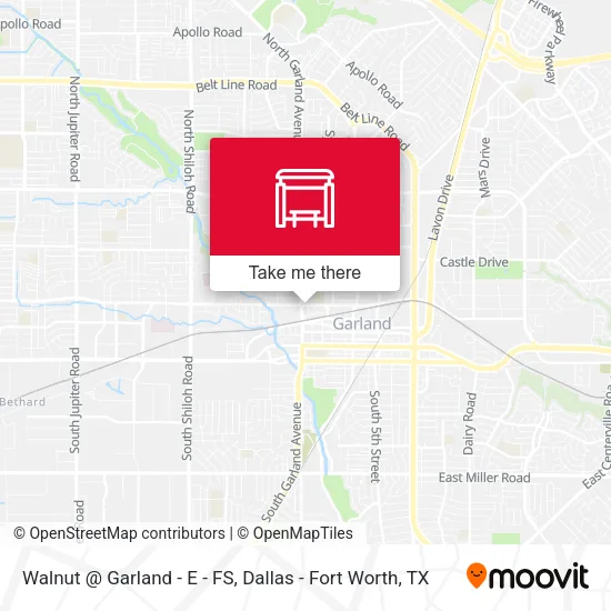 Mapa de Walnut @ Garland - E - FS