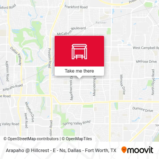 Arapaho @ Hillcrest - E - Ns map