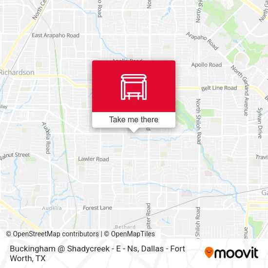 Buckingham @ Shadycreek - E - Ns map