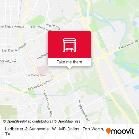 Mapa de Ledbetter @ Sunnyvale - W - MB