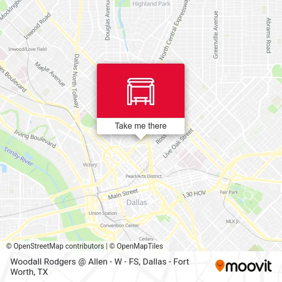Woodall Rodgers @ Allen - W - FS map