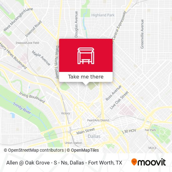 Allen @ Oak Grove - S - Ns map