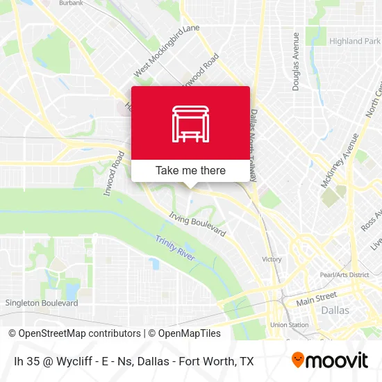 Ih 35 @ Wycliff - E - Ns map