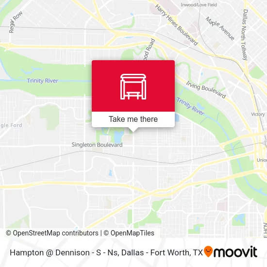 Hampton @ Dennison - S - Ns map