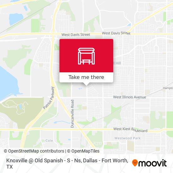 Knoxville @ Old Spanish - S - Ns map