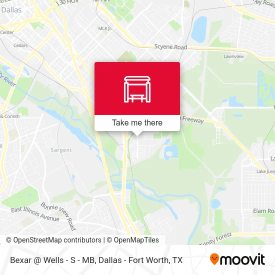 Mapa de Bexar @ Wells - S - MB