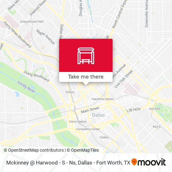 Mckinney @ Harwood - S - Ns map