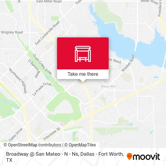 Broadway @ San Mateo - N - Ns map