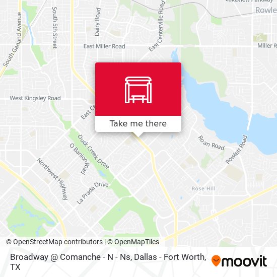 Mapa de Broadway @ Comanche - N - Ns