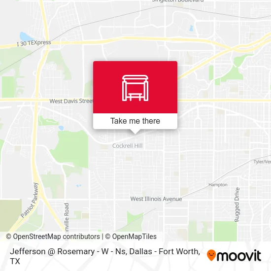 Jefferson @ Rosemary - W - Ns map
