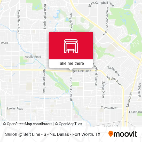 Shiloh @ Belt Line - S - Ns map