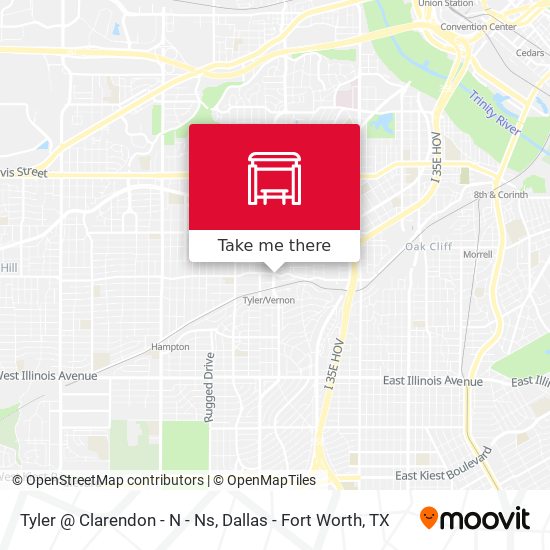 Tyler @ Clarendon - N - Ns map