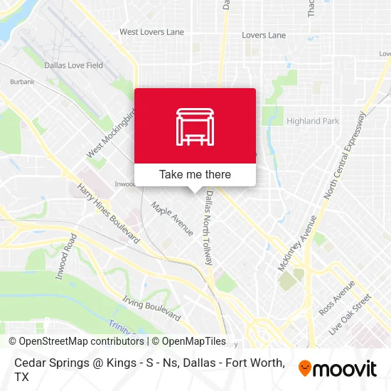 Cedar Springs @ Kings - S - Ns map