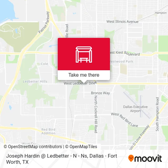 Joseph Hardin @ Ledbetter - N - Ns map