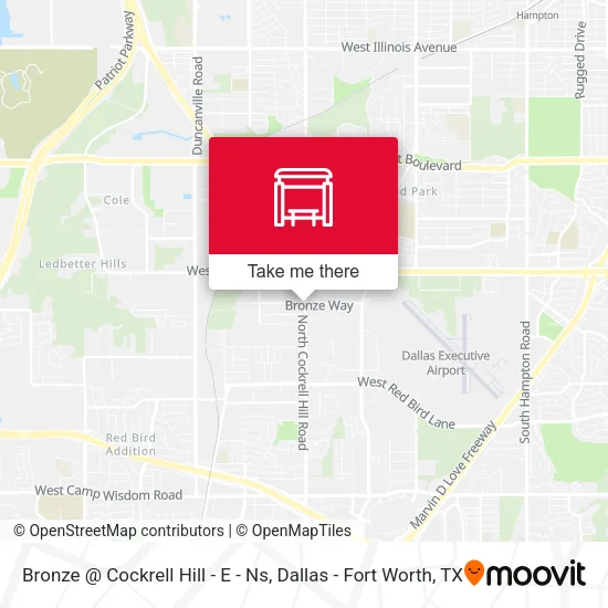 Bronze @ Cockrell Hill - E - Ns map