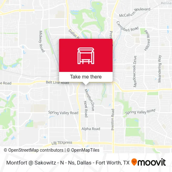 Montfort @ Sakowitz - N - Ns map