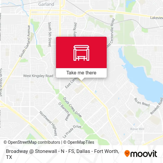 Broadway @ Stonewall - N - FS map