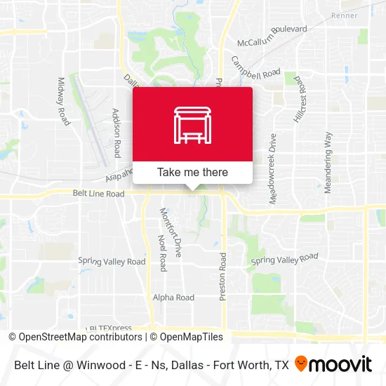 Belt Line @ Winwood - E - Ns map
