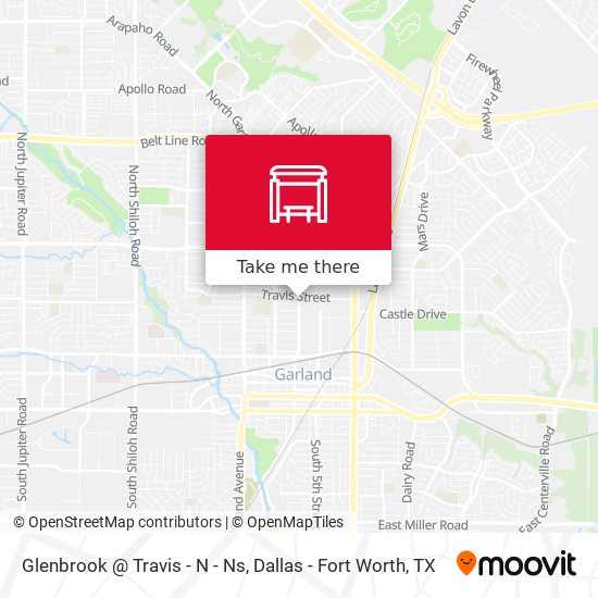 Glenbrook @ Travis - N - Ns map