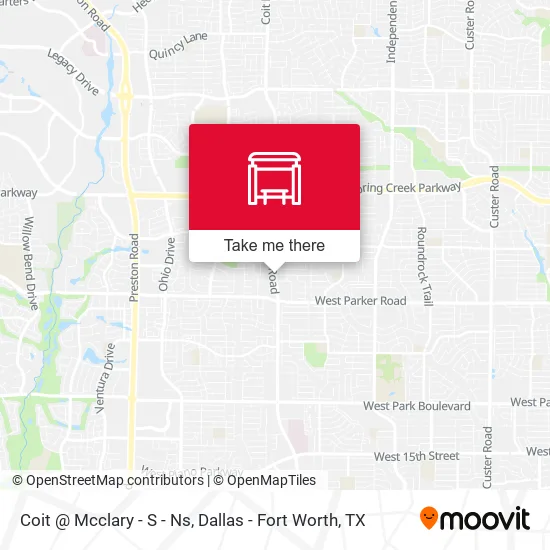 Coit @ Mcclary - S - Ns map