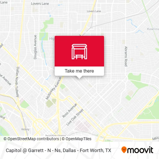Capitol @ Garrett - N - Ns map