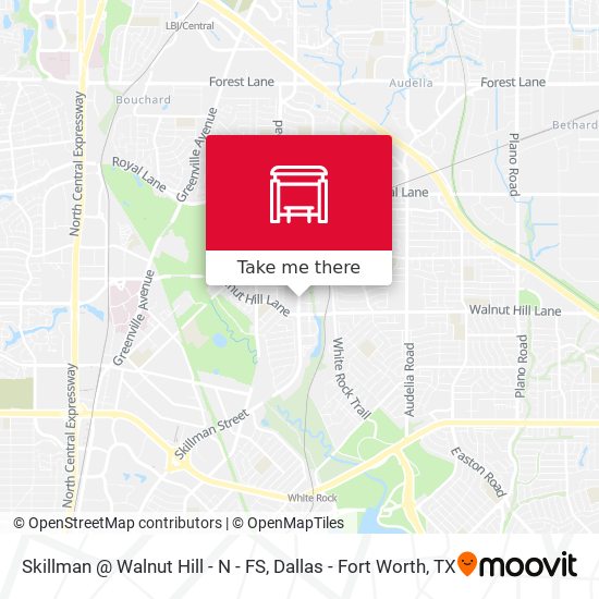 Skillman @ Walnut Hill - N - FS map