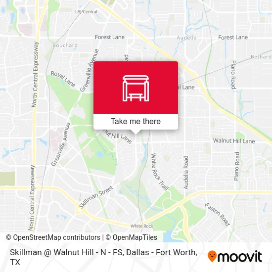 Skillman @ Walnut Hill - N - FS map