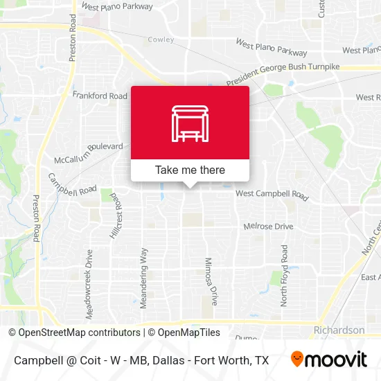 Campbell @ Coit - W - MB map