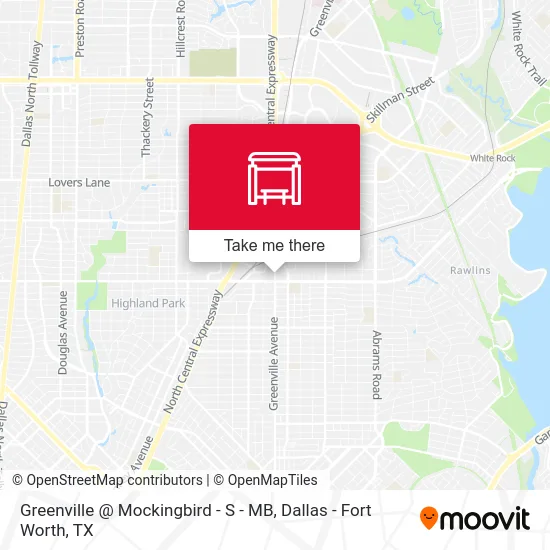 Greenville @ Mockingbird - S - MB map