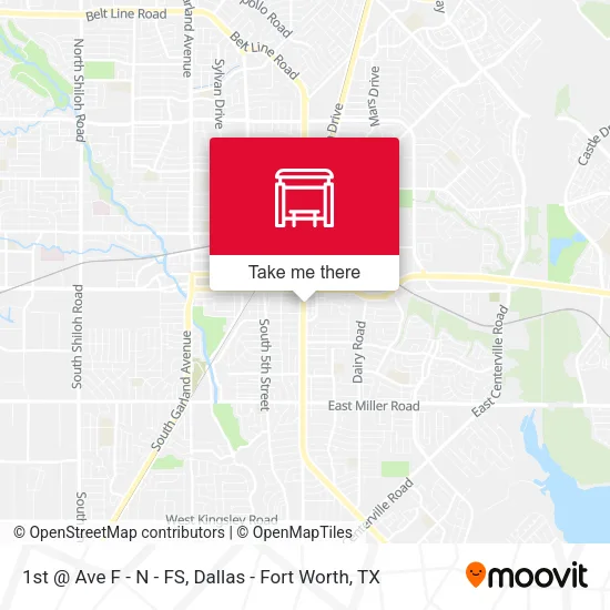 1st @ Ave F - N - FS map