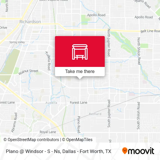 Plano @ Windsor - S - Ns map