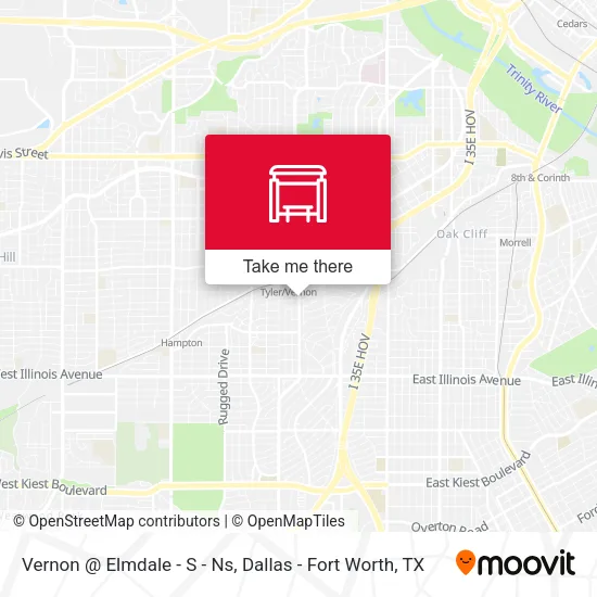 Vernon @ Elmdale - S - Ns map