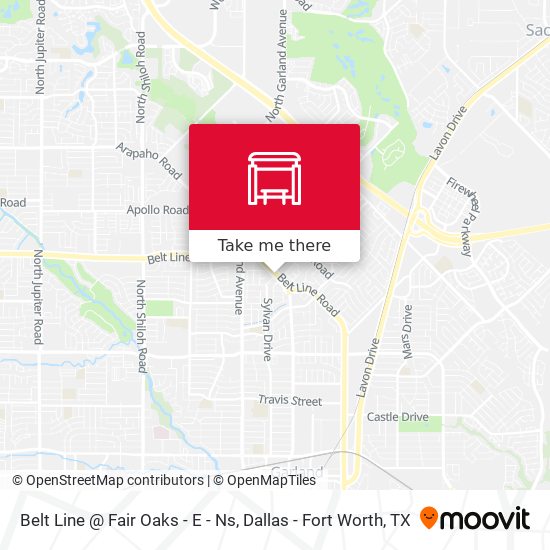 Belt Line @ Fair Oaks - E - Ns map