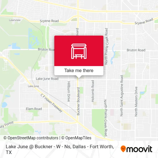 Lake June @ Buckner - W - Ns map