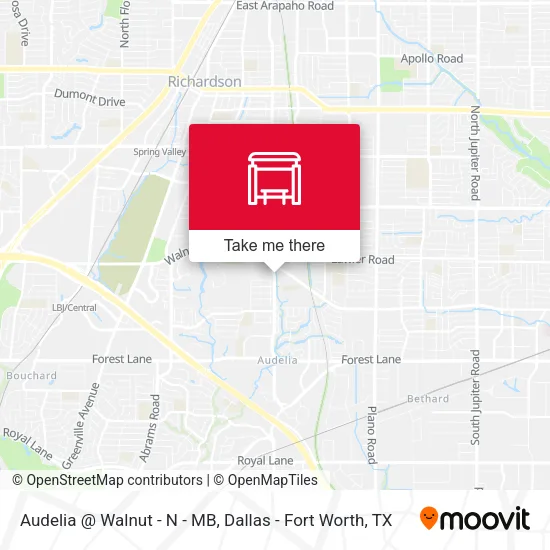 Mapa de Audelia @ Walnut - N - MB