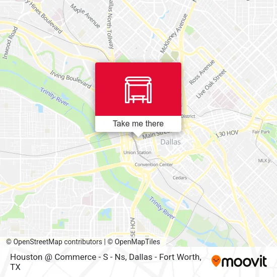 Mapa de Houston @ Commerce - S - Ns