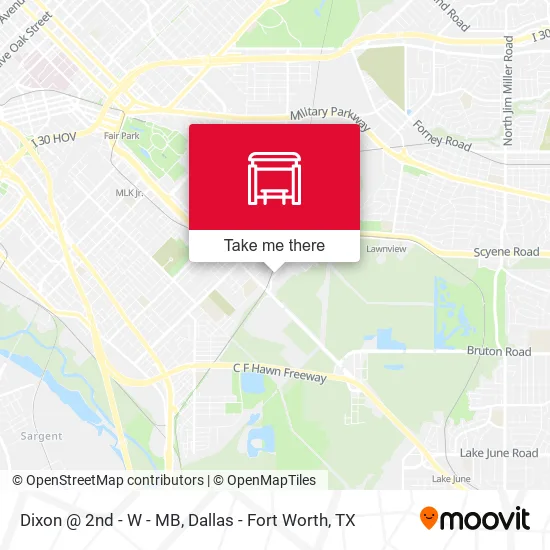 Dixon @ 2nd - W - MB map