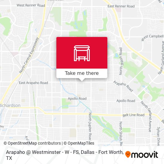 Arapaho @ Westminster - W - FS map