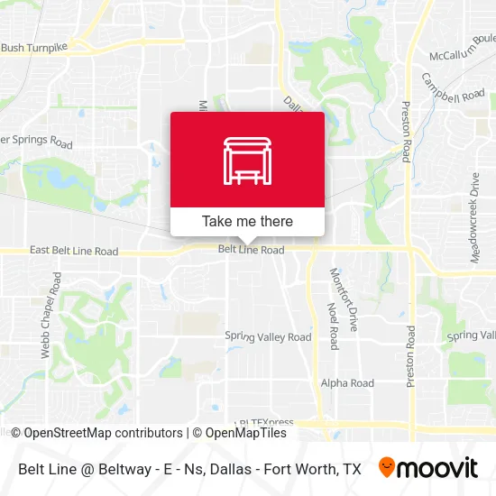 Belt Line @ Beltway - E - Ns map