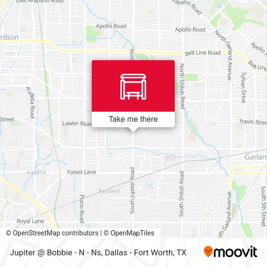 Jupiter @ Bobbie - N - Ns map