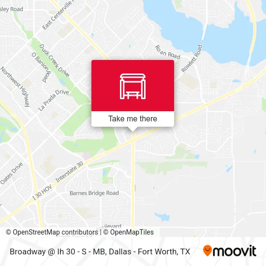 Broadway @ Ih 30 - S - MB map