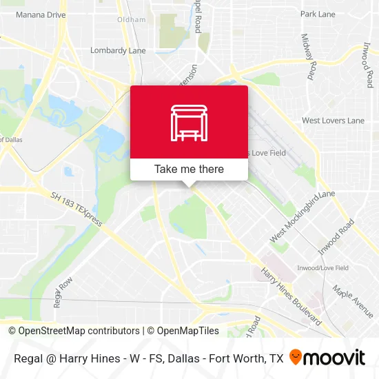 Regal @ Harry Hines - W - FS map