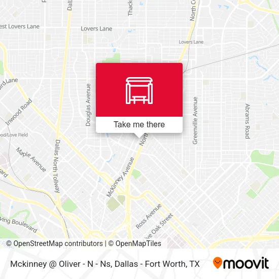 Mckinney @ Oliver - N - Ns map