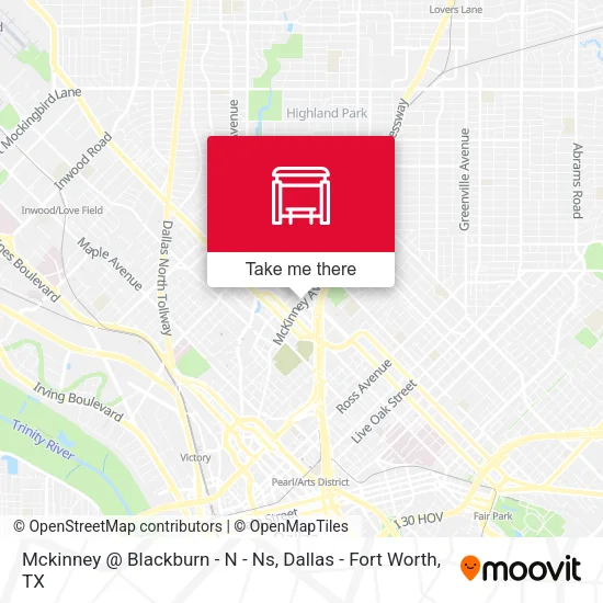 Mapa de Mckinney @ Blackburn - N - Ns