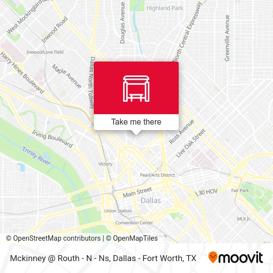 Mapa de Mckinney @ Routh - N - Ns