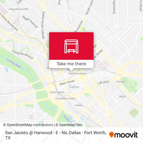 San Jacinto @ Harwood - E - Ns map