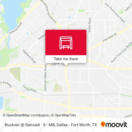 Buckner @ Samuell - S - MB map