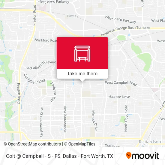 Coit @ Campbell - S - FS map